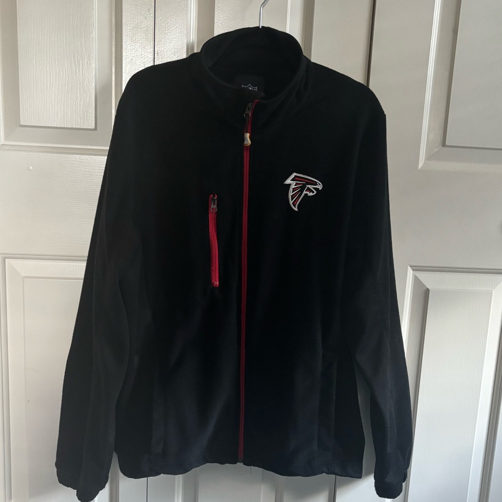 Atlanta Falcons Men’s Black NFL Full Zip Jacket Sz Large